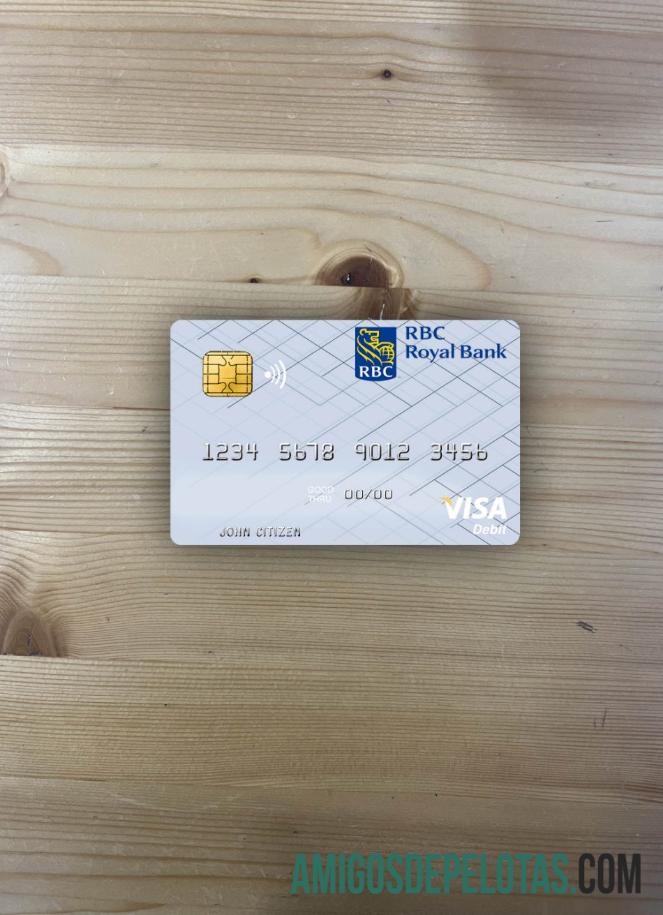 Tunísia RBC Royal Bank Visa Cartão de Débito Photolook Front amostra